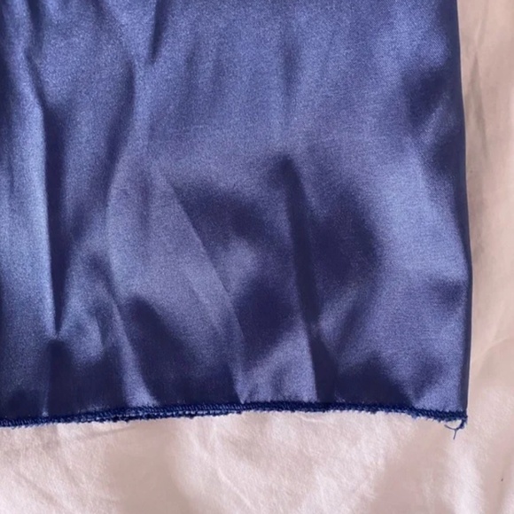 Blue Satin Night Dress - Picture 5 of 5